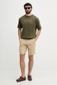 Tommy Hilfiger majica muška od pamuka UM0UM03643 zelena SS26