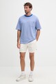 Tommy Hilfiger tričko pánské bavlněné s elastanem UM0UM03786 modrá SS26