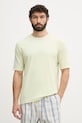 Calvin Klein T-shirt męski z bawełną zielony LV00NM3021