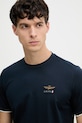 Aeronautica Militare t-shirt męski bawełniany TS2508UJ00682 granatowy