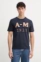 Aeronautica Militare t-shirt męski bawełniany granatowy TS2526UJ00686