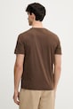 Odzież Aeronautica Militare t-shirt męski bawełniany TS2526UJ00686 brązowy