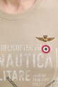 Aeronautica Militare t-shirt bawełniany TS2528UJ00641 zielony