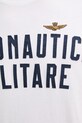 Aeronautica Militare t-shirt bawełniany TS2531UJ00641 biały