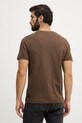 Odzież Aeronautica Militare t-shirt bawełniany TS2535UJ00641 brązowy