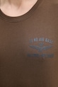 Bavlnené tričko Aeronautica Militare TS2539UJ00727 hnedá