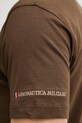 Aeronautica Militare t-shirt bawełniany TS2540UJ00727 brązowy
