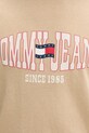 Tommy Jeans t-shirt da uomo in cotone DM0DM22520 beige