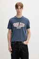 Tommy Jeans T-shirt męski bawełniany granatowy DM0DM22520