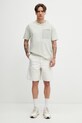 Maison Kitsuné T-shirt damski bawełniany QM00108KJ7026 turkusowy