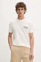 Oblečenie Tommy Jeans tričko pánske bavlnené DM0DM22536 béžová