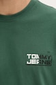 Tommy Jeans tričko pánske bavlnené DM0DM22536 zelená