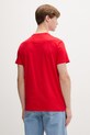 Odzież Tommy Jeans T-shirt męski bawełniany DM0DM22538 czerwony