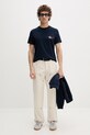 Tommy Jeans T-shirt męski bawełniany DM0DM22538 granatowy SS26