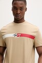 Tommy Jeans t-shirt męski bawełniany beżowy DM0DM22539