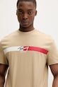 Tommy Jeans t-shirt męski bawełniany beżowy DM0DM22539