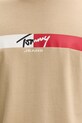 Tommy Jeans t-shirt męski bawełniany DM0DM22539 beżowy
