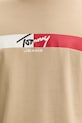 Tommy Jeans t-shirt męski bawełniany DM0DM22539 beżowy