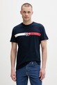 Tommy Jeans t-shirt męski bawełniany granatowy DM0DM22539