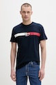 Tommy Jeans t-shirt męski bawełniany granatowy DM0DM22539