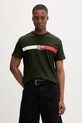 Tommy Jeans t-shirt męski bawełniany zielony DM0DM22539