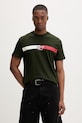 Tommy Jeans t-shirt męski bawełniany zielony DM0DM22539