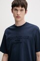 Tommy Jeans t-shirt basic męski bawełniany granatowy DM0DM22545