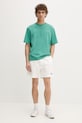 Tommy Jeans Tricou basic bărbătesc bumbac DM0DM22545 verde SS26