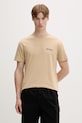 Odzież Tommy Jeans T-shirt męski bawełniany DM0DM22547 beżowy