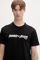 Tommy Jeans t-shirt męski bawełniany czarny DM0DM22548
