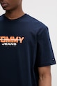 Tommy Jeans T-shirt męski bawełniany DM0DM22550 granatowy