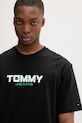 Tommy Jeans T-shirt męski bawełniany czarny DM0DM22550