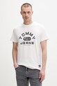 Tommy Jeans t-shirt męski bawełniany beżowy DM0DM22551