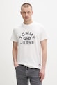 Tommy Jeans t-shirt męski bawełniany beżowy DM0DM22551