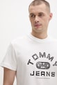 Tommy Jeans tricou pentru bărbați, din bumbac bej DM0DM22551