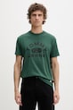 Tommy Jeans t-shirt męski bawełniany zielony DM0DM22551