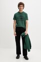 Tommy Jeans t-shirt męski bawełniany DM0DM22551 zielony SS26