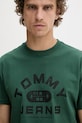 Tommy Jeans t-shirt męski bawełniany zielony DM0DM22551