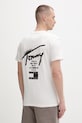 Odzież Tommy Jeans t-shirt męski bawełniany DM0DM22553 beżowy