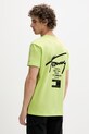 Tommy Jeans t-shirt męski bawełniany zielony DM0DM22553