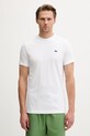 Odzież Lacoste T-shirt męski z bawełną TH4762 beżowy