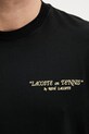 Lacoste t-shirt męski bawełniany TH1425 czarny