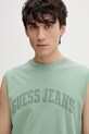 Guess Jeans t-shirt bawełniany zielony M6GPB2.K8FQ4