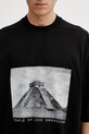 Rick Owens DRKSHDW Jumbo t-shirt bawełniany męski czarny DU01F4274.RNEP2