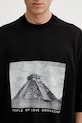 Rick Owens DRKSHDW Jumbo t-shirt bawełniany męski czarny DU01F4274.RNEP2
