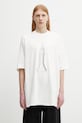 Rick Owens DRKSHDW Jumbo t-shirt męski bawełniany beżowy DU01F4274.RNEP5