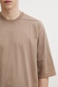 Rick Owens DRKSHDW t-shirt bawełniany Jumbo beżowy DU01F4274.RN