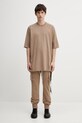 Rick Owens DRKSHDW t-shirt bawełniany Jumbo DU01F4274.RN beżowy