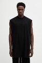 Rick Owens DRKSHDW t-shirt bawełniany Tarp gładkie czarny DU01F4158.RN