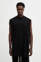 Rick Owens DRKSHDW t-shirt bawełniany Tarp gładkie czarny DU01F4158.RN